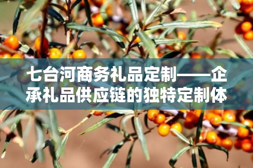 七台河商务礼品定制——企承礼品供应链的独特定制体验
